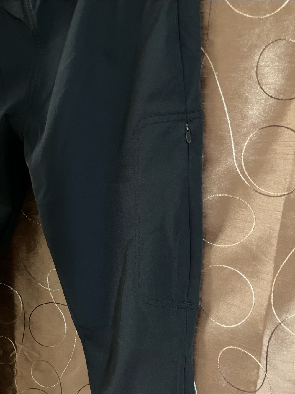 prAna Halle AT Skinny Pants Black Stretch Athletic Travel Women Sz 4 Regular - Picture 4 of 14